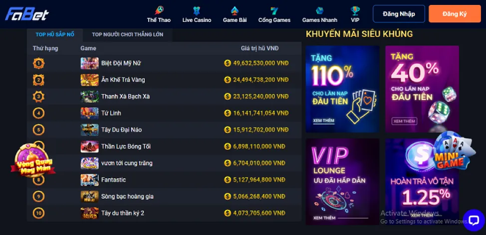 Hoàn Trả Thể Thao & Casino i9bet141